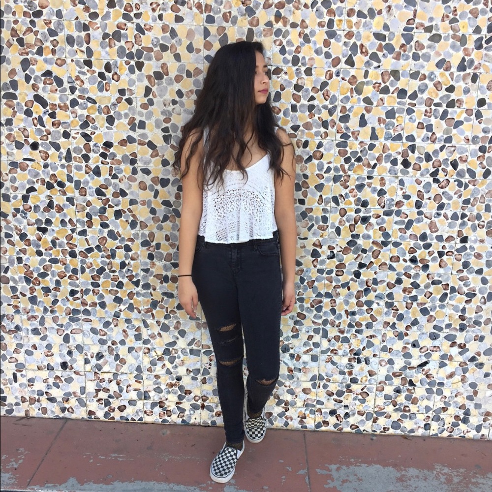 Vintage festival crop top